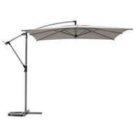 Parasol exc&eacute;ntrico MANOA gris 2.5x2.5m