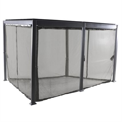 Rede mosquiteira para pérgola AVILA cinza 2,45m, , large