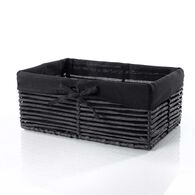 Cesta de ba&ntilde;o negra 14x23.5x34cm