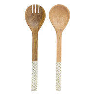 Set de 2 cubiertos para ensalada INAYA verde