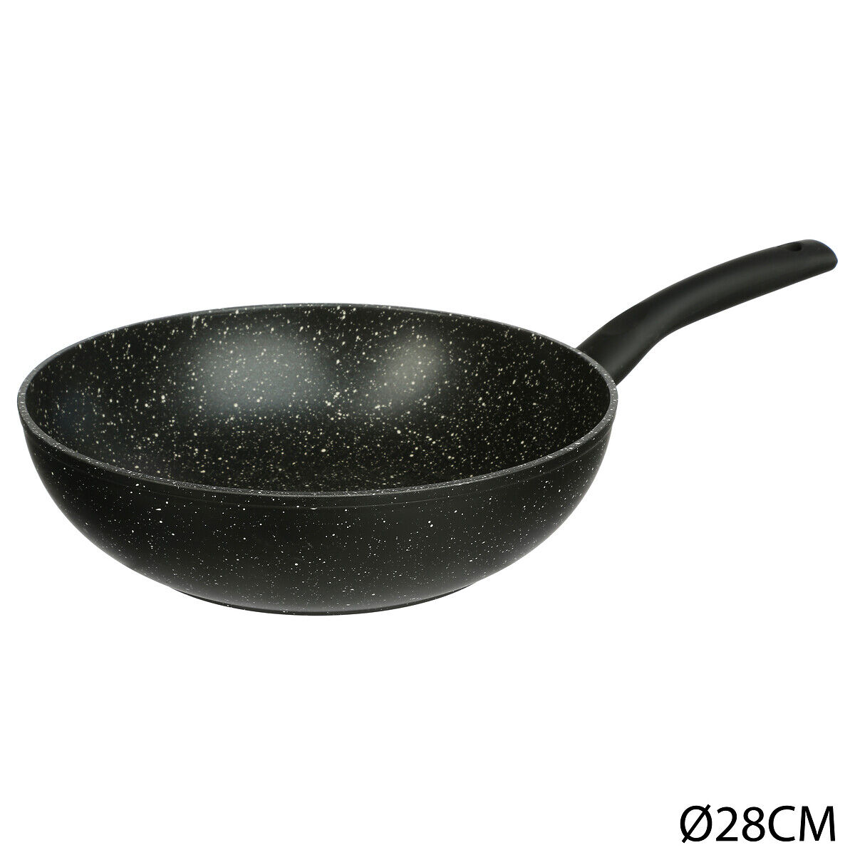 Wok de alumínio efeito pedra CARACTÈRE 28cm, , large
