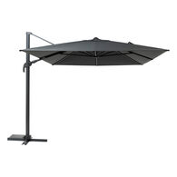 Parasol exc&eacute;ntrico MELHIA led gris grafito 