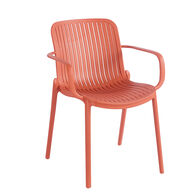 Silla BARI naranja con reposabrazos