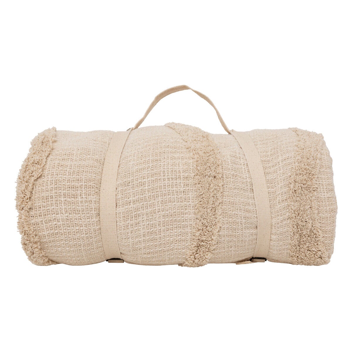Colcha SLUB tuft bege 240x260cm, , large