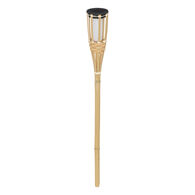 Tocha Solar Em Bambu 70cm