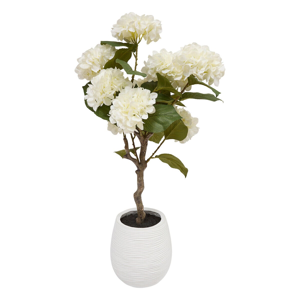 Planta artificial hortênsia MIKA com vaso cerâmica 100cm, , large