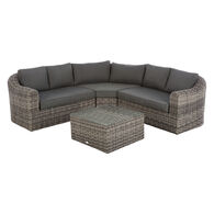 Conjunto De Jardim Moor&eacute;a Terre D'Ombre Em Rattan Sint&eacute;tico