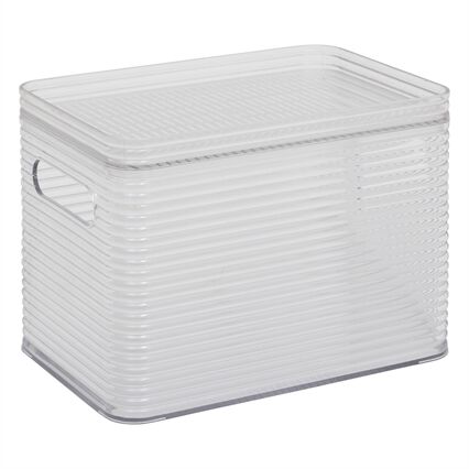Caixa de arrumação GAMME PLASTOR cinza 4.5l, , large