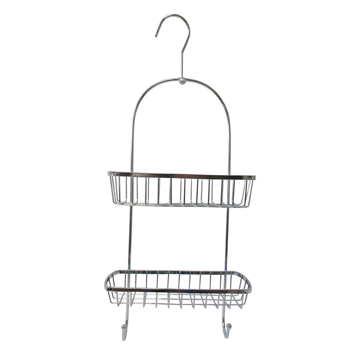 Suporte de duche em metal cromado, , large