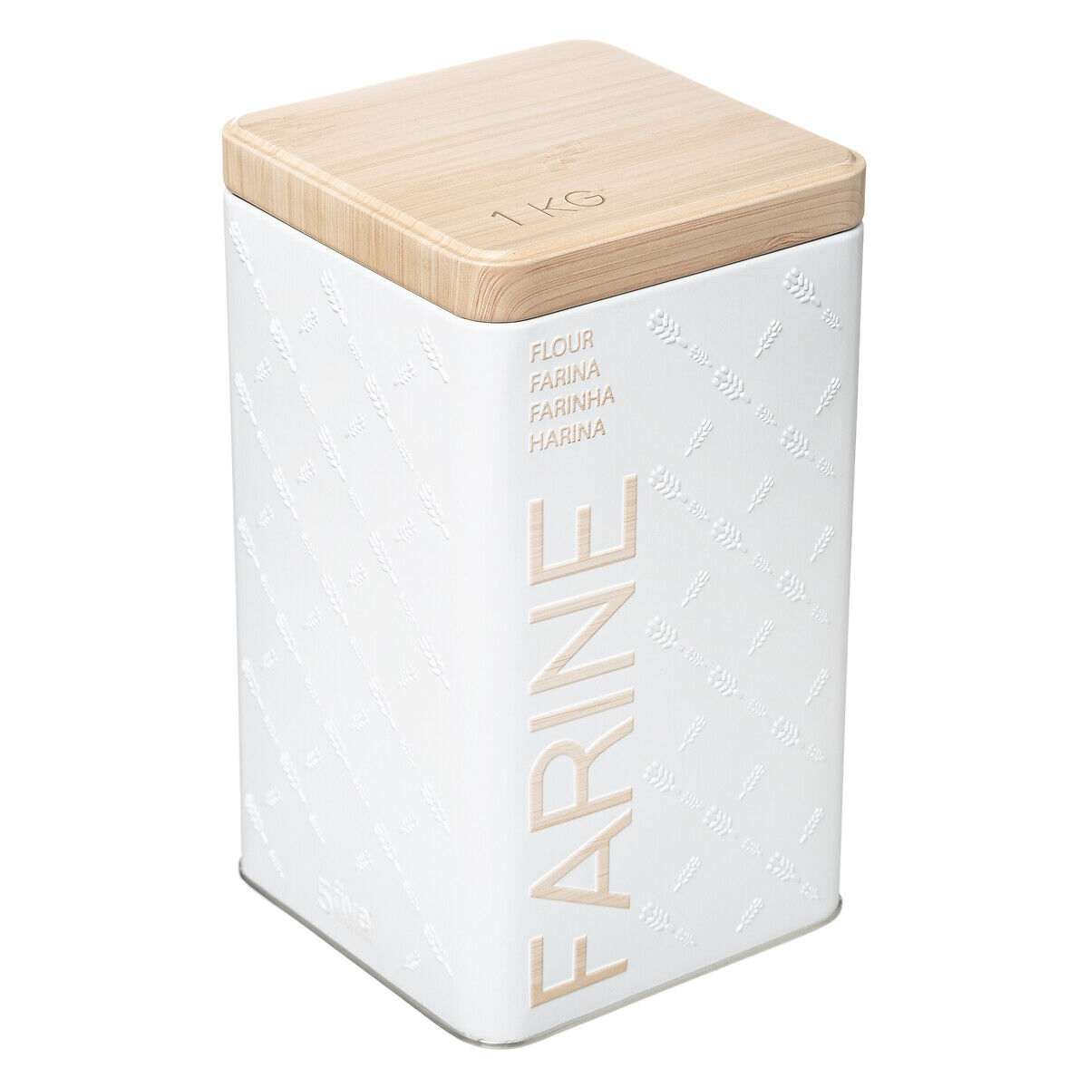 Caixa para farinha em metal 1kg, , large