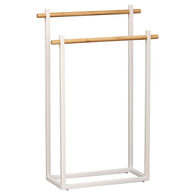 Toallero C/2 Barras De Metal Y Bamb&uacute;