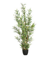 Planta De Bambu Artificial Com Pote 126cm