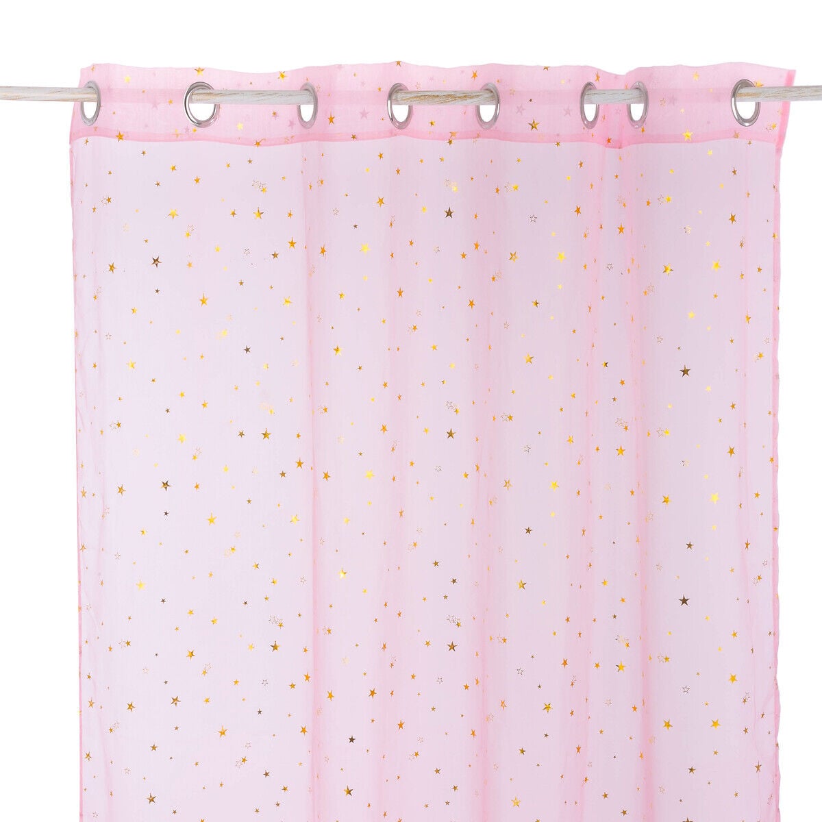 Cortina com estrelas douradas 140x250cm, , large