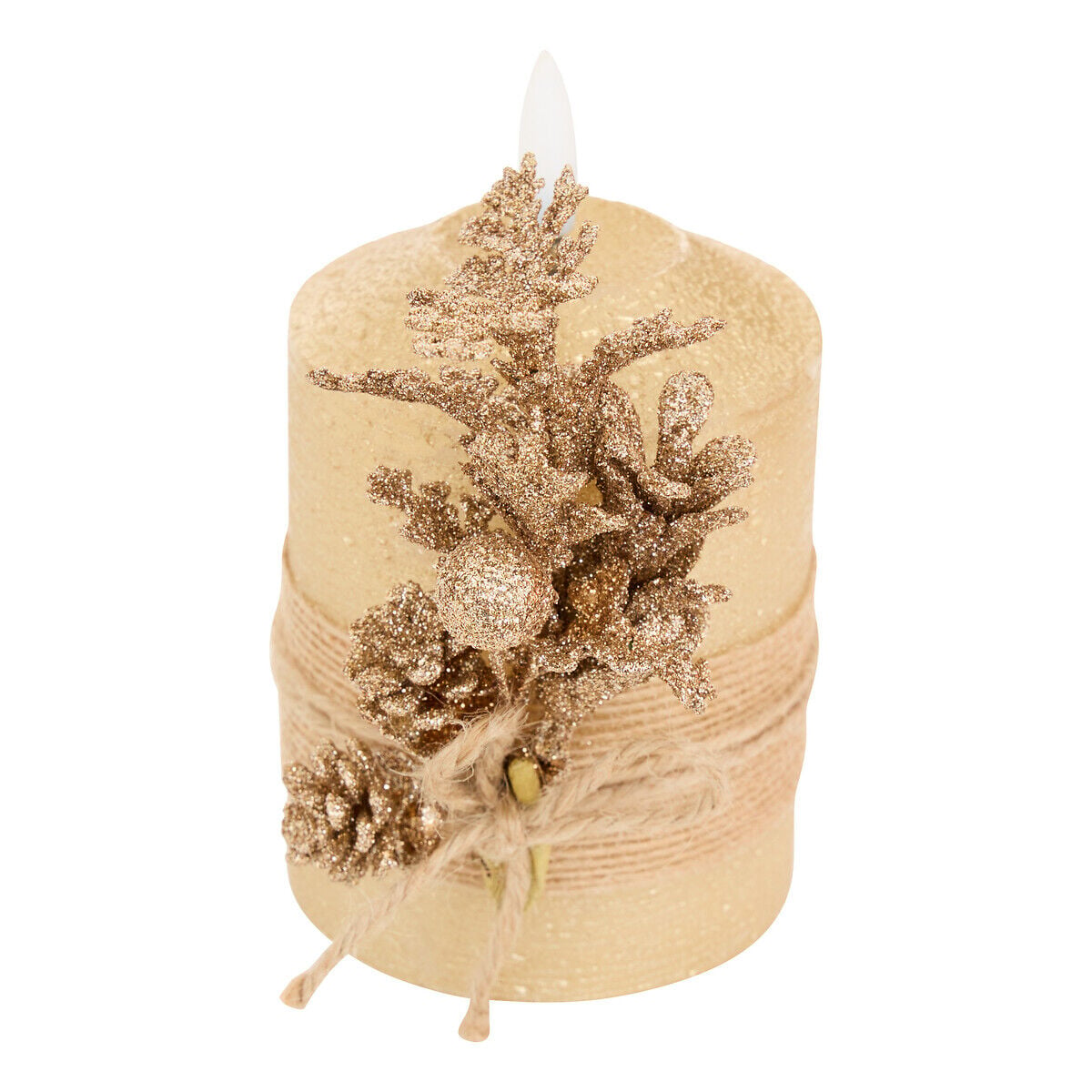 Candle gold with 1 LED, , large