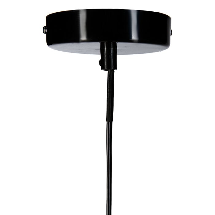 Candeeiro de teto preto em metal FIL, , large