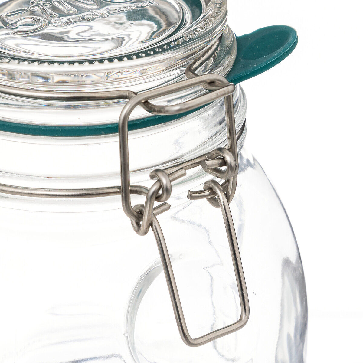 Glass jar with airtight lid, , large