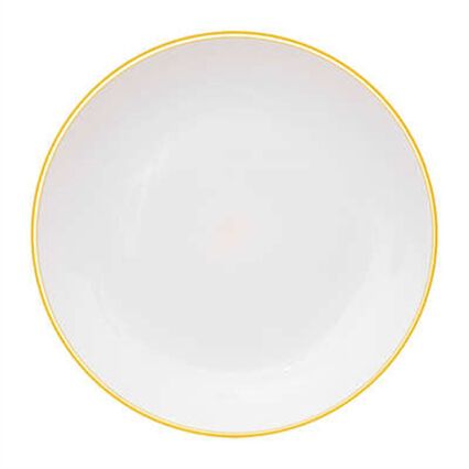 Prato raso SQUARE mostarda 25cm, , large