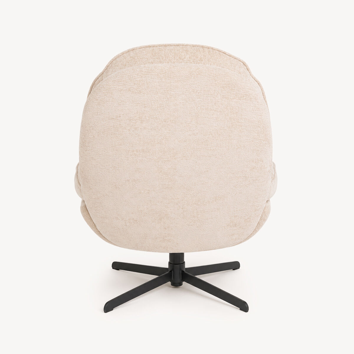 Poltrona giratória STELAN chenille bege, , large