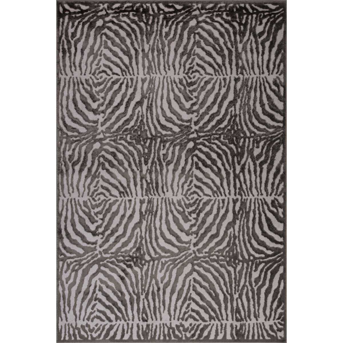 Tapete ZAHA zebra cinza antracite 133x190cm, , large