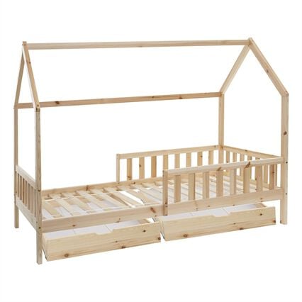 Cama MONTESSORI natural com 2 gavetas, , large
