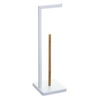 Porta Rolos Wc Bambu Natureo Branco