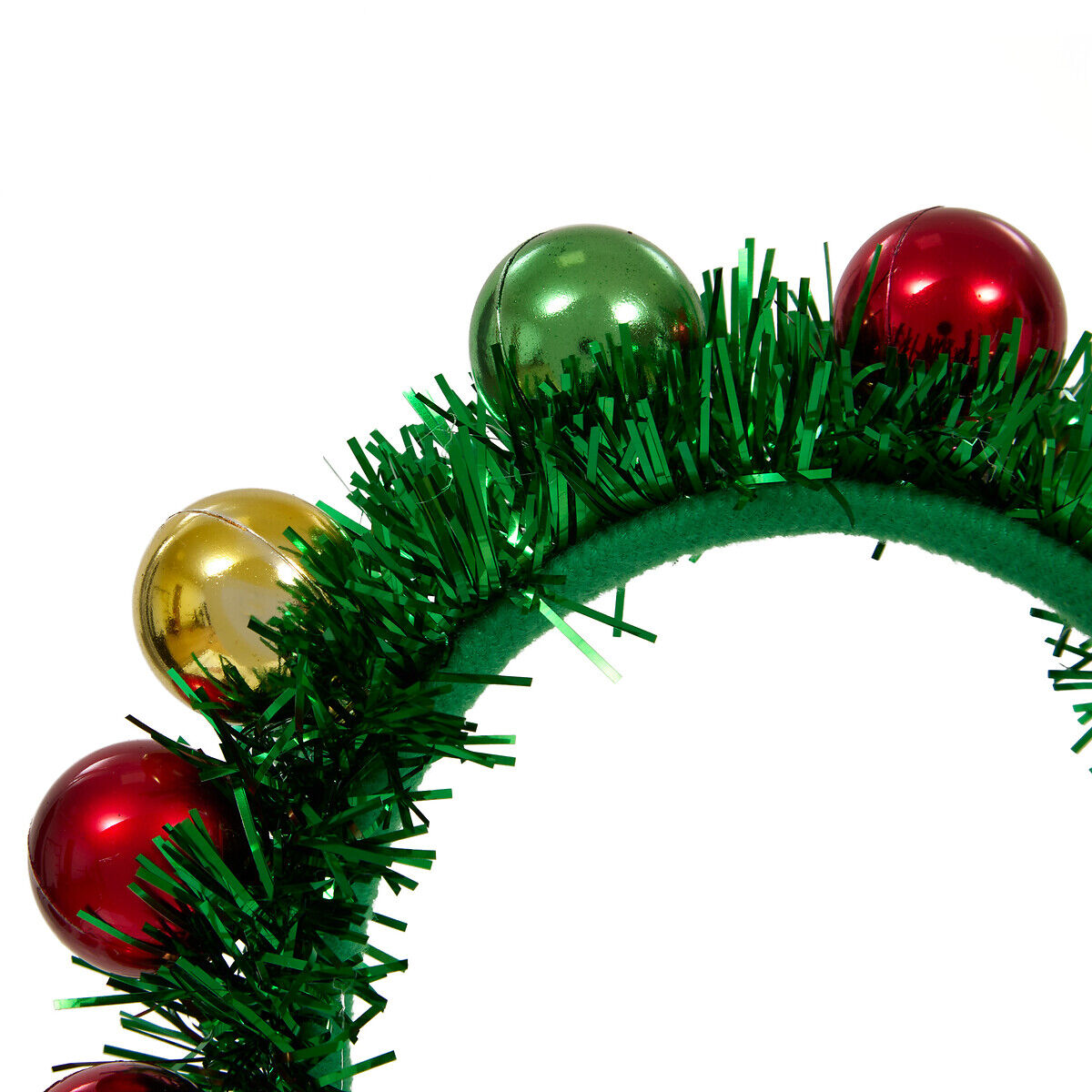 Bandolete natalicia com bolas de natal, , large