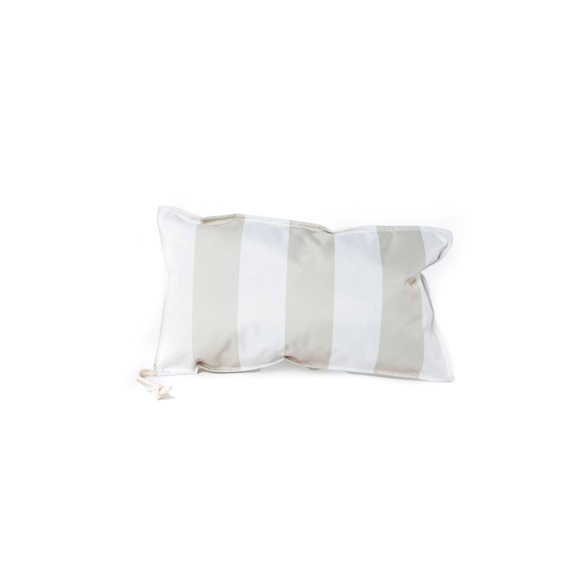 Waterproof beach cushion striped white and burgundy, , large