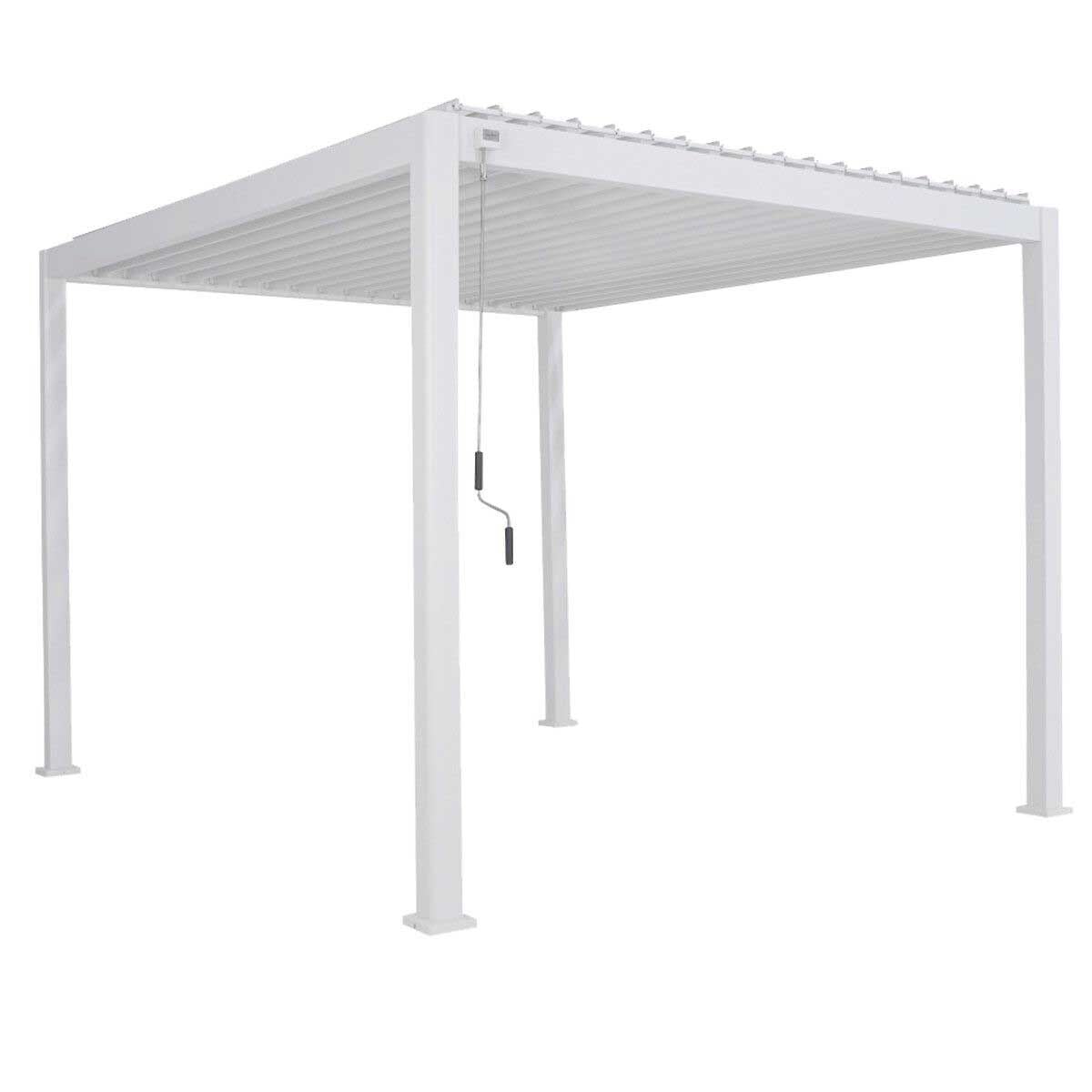 Pérgola ÉVORA blanca 3,6x3,6m, , large