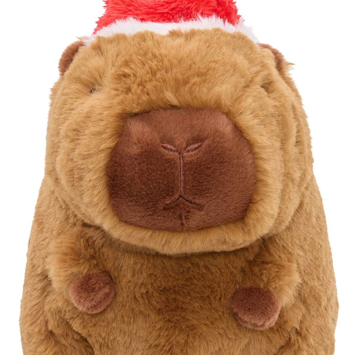 Figura Capivara com gorro de natal 21cm, , large