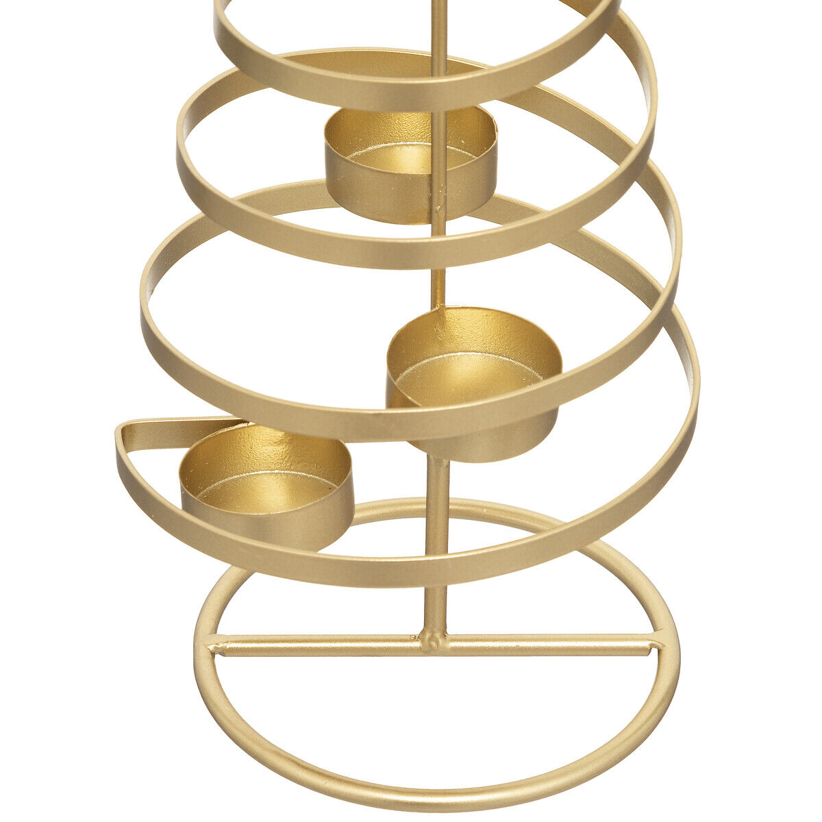 Castiçal dourado formato árvore de natal 40cm, , large