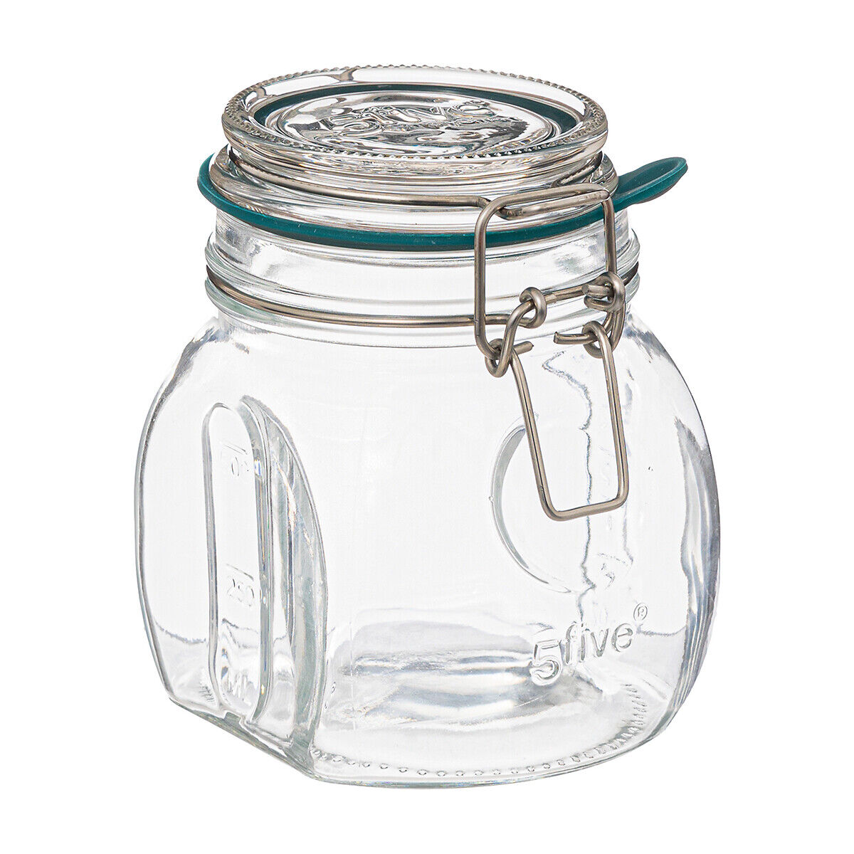 Glass jar with airtight lid, , large