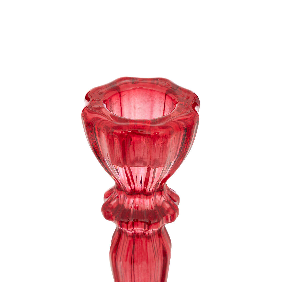 Candle holder transparent in glass, , large