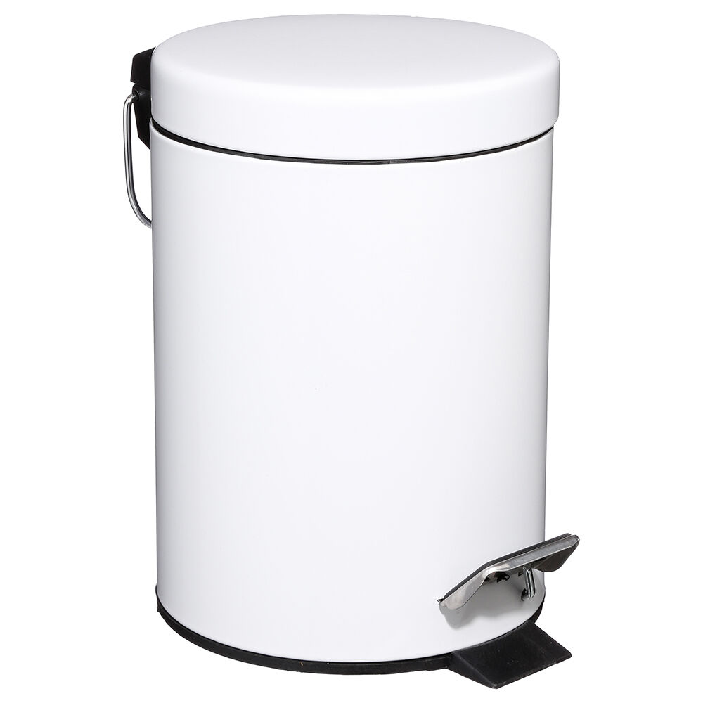 Balde WC Branco Metal, , large