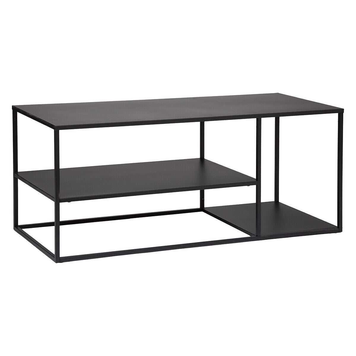 Mueble De Tv De Metálico Negro 120x50x50Cm, , large