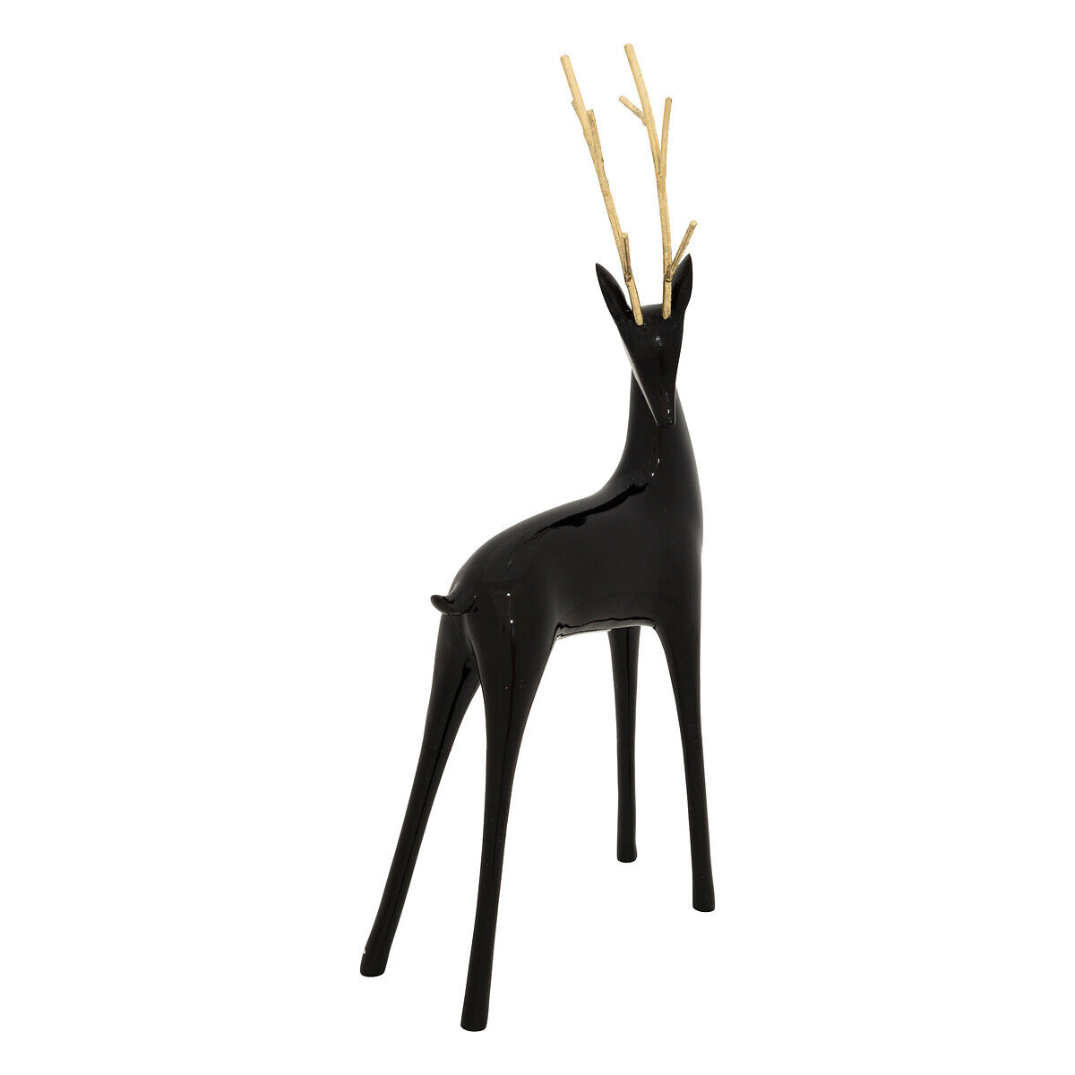Figura decorativa rena preto, , large