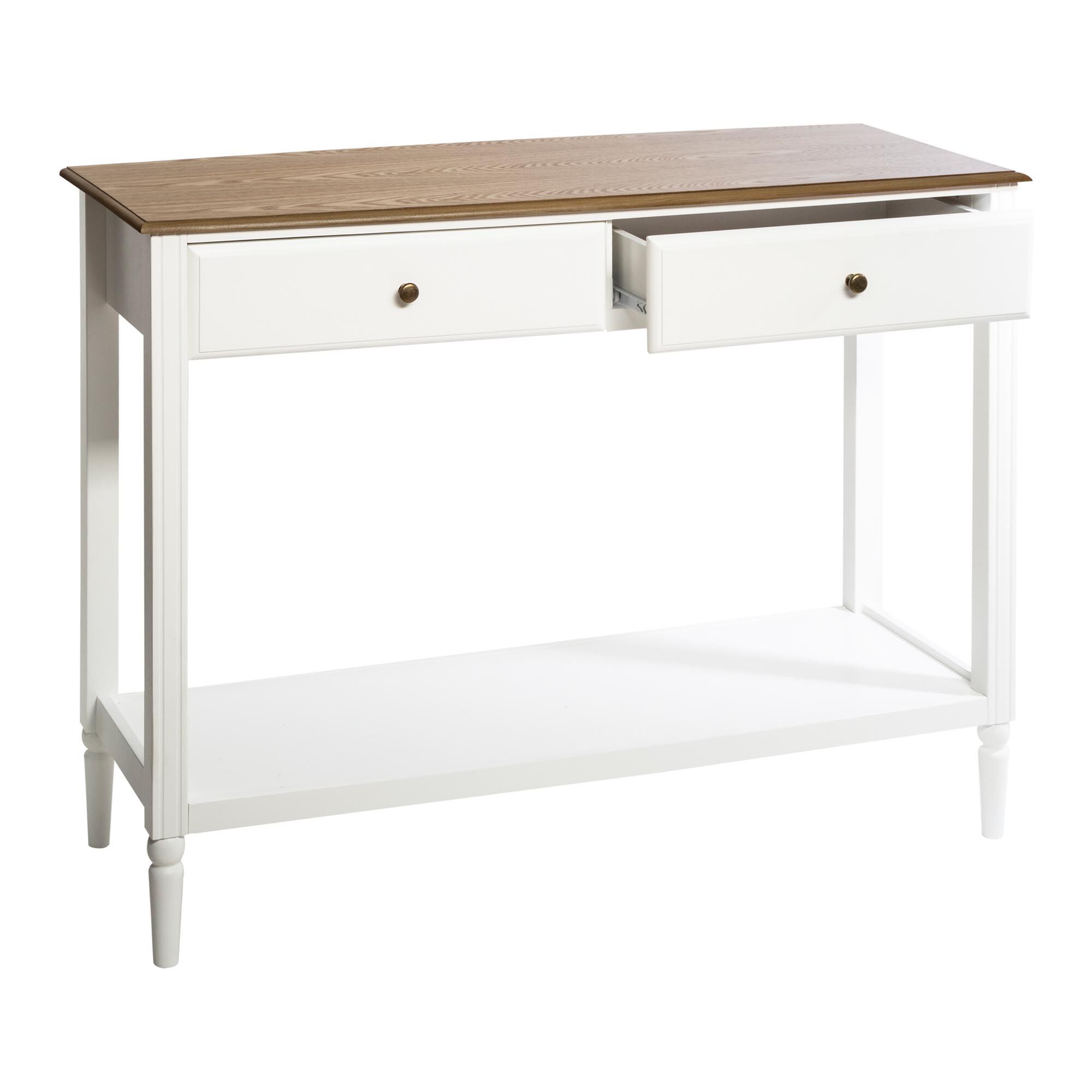 Consola branca SOLEN em mdf com 2 portas, , large