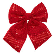 Lazo rojo con brillantes 24cm 