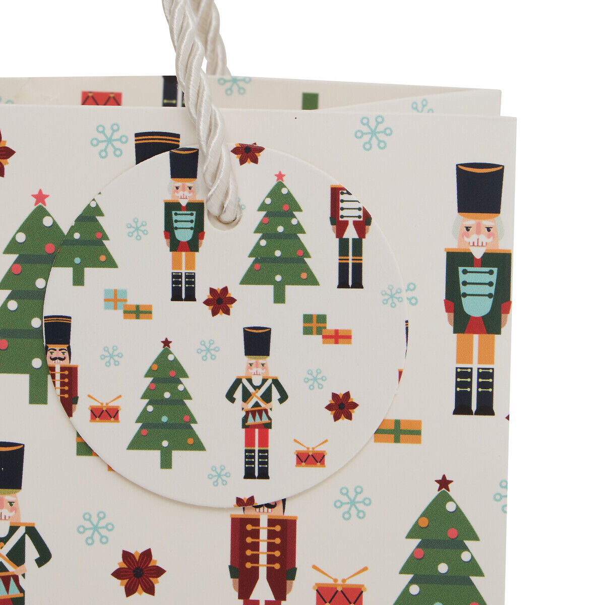 Saco oferta com figuras natalicias 18x10x23cm, , large
