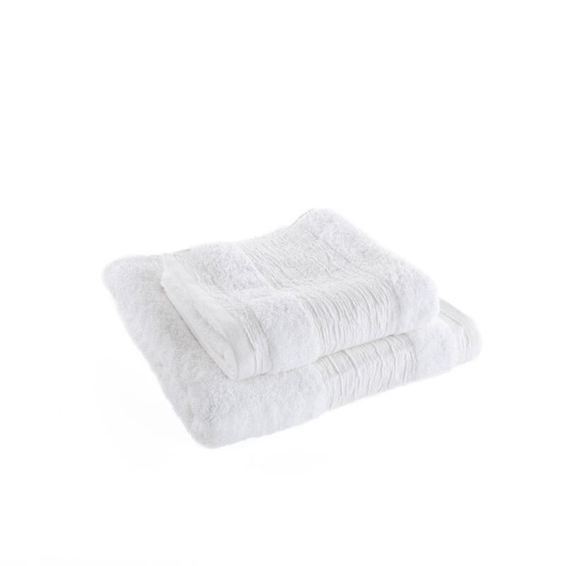 Conjunto de 2 toalhas de banho NUR branco, , large