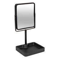 Espejo wc negro de poliresina 30cm