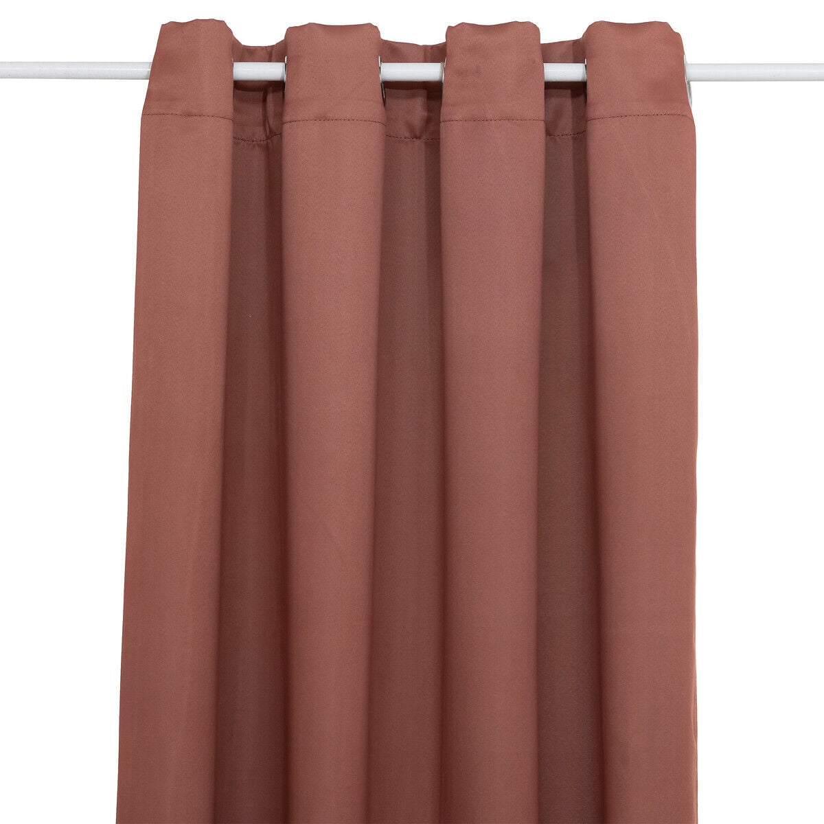 Conjunto de 2 cortinas opacas terracota 135x240cm, , large