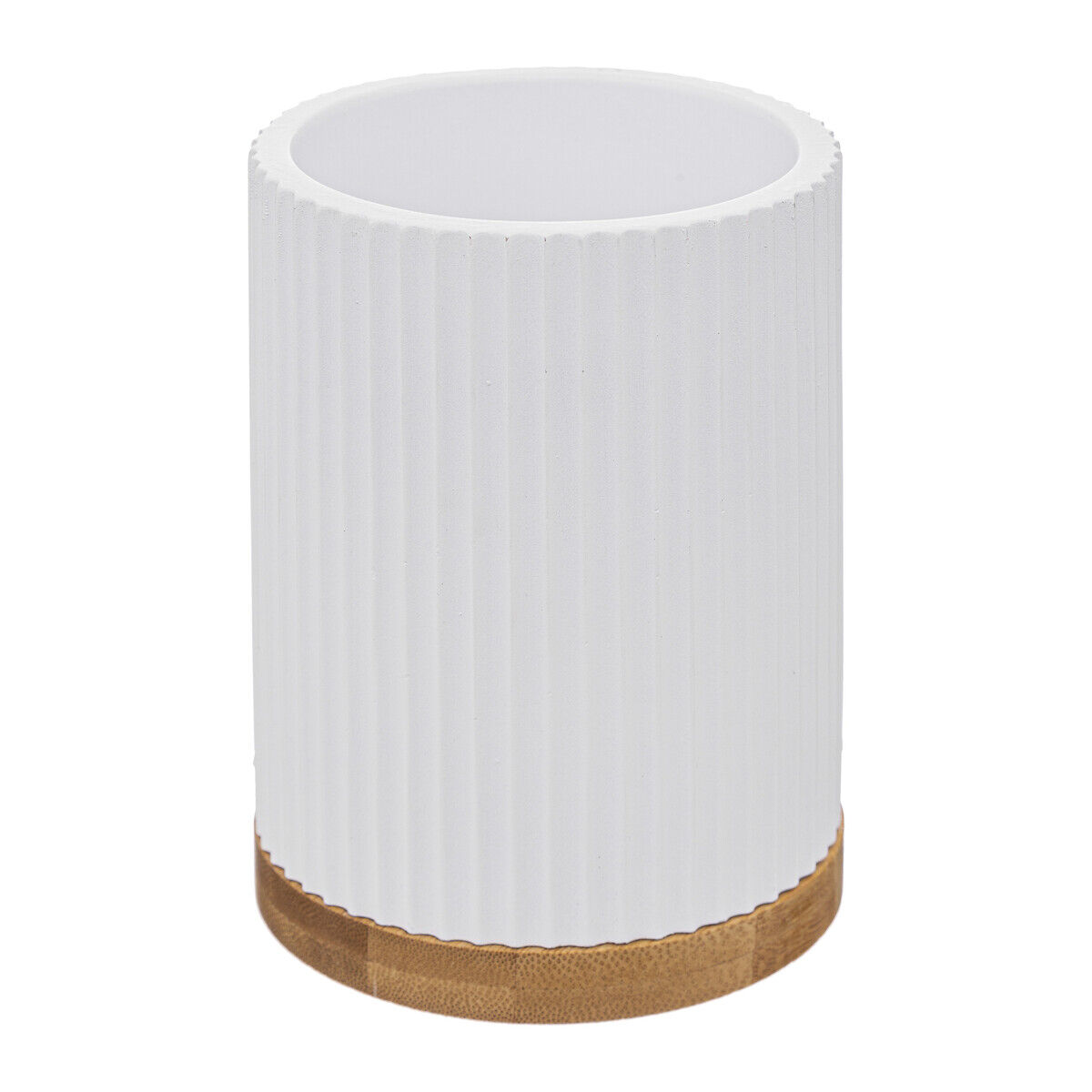Toilet brush NATUREO white with base, , large