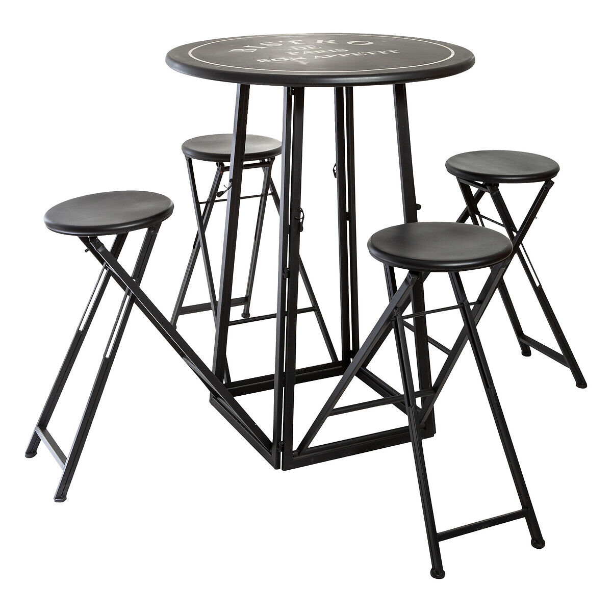 Mesa com 4 cadeiras para exterior, , large