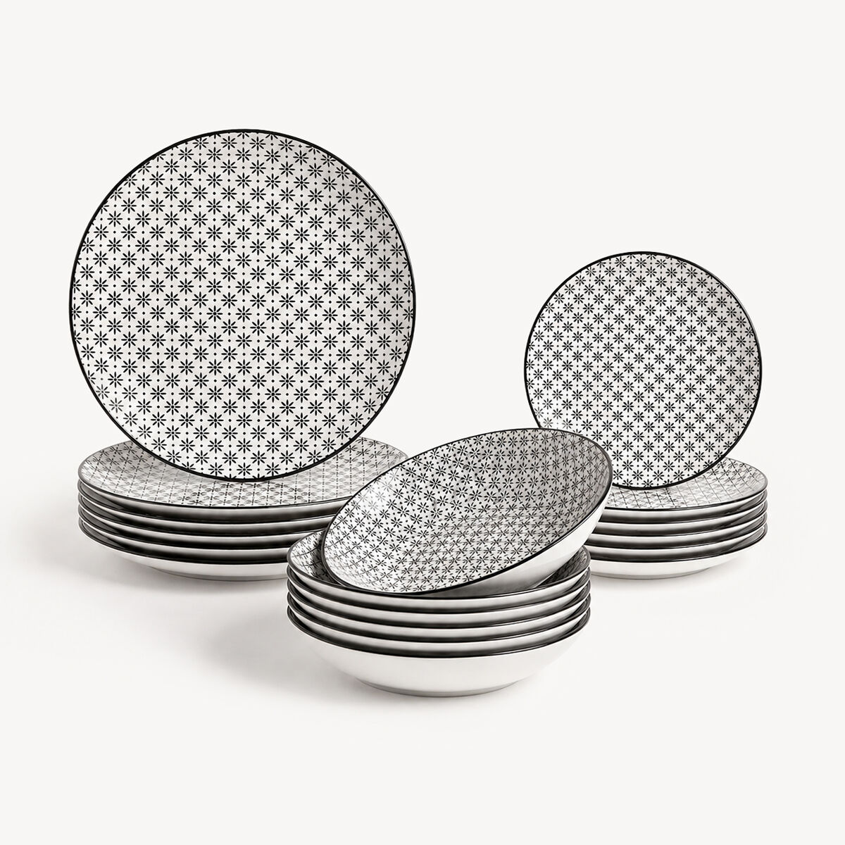 Serviço de mesa 18 peças BOHEMIA FLEUR, , large