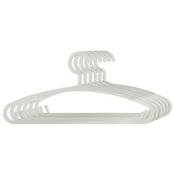 Set 6 Perchas Plástico Gris 28x13.5Cm