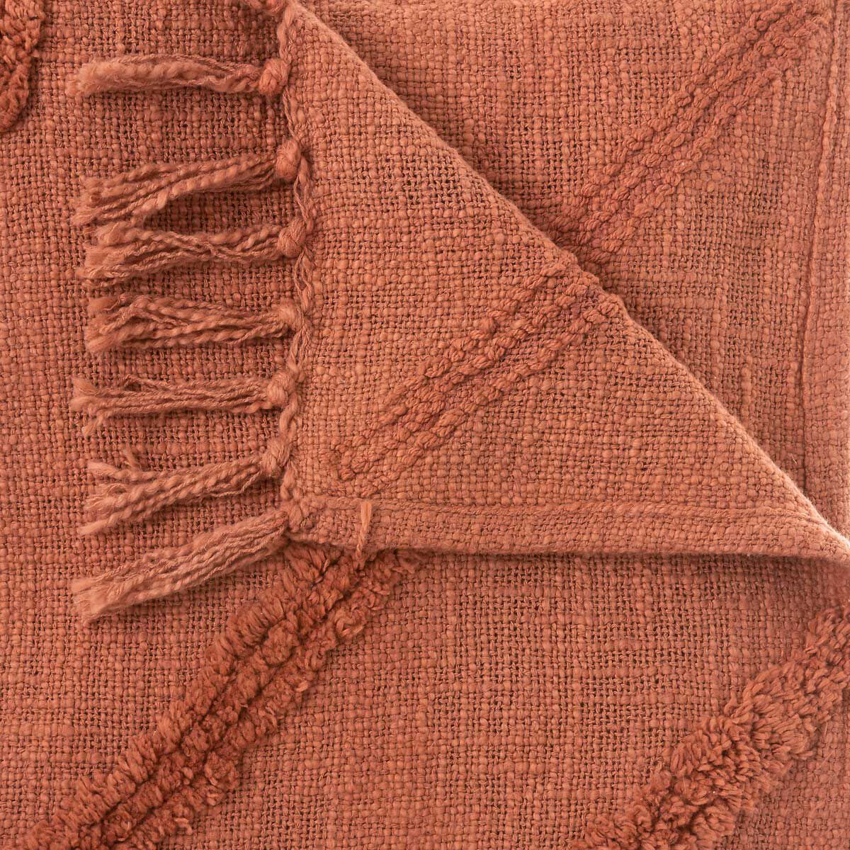 Manta INCA terracota 130x180cm, , large