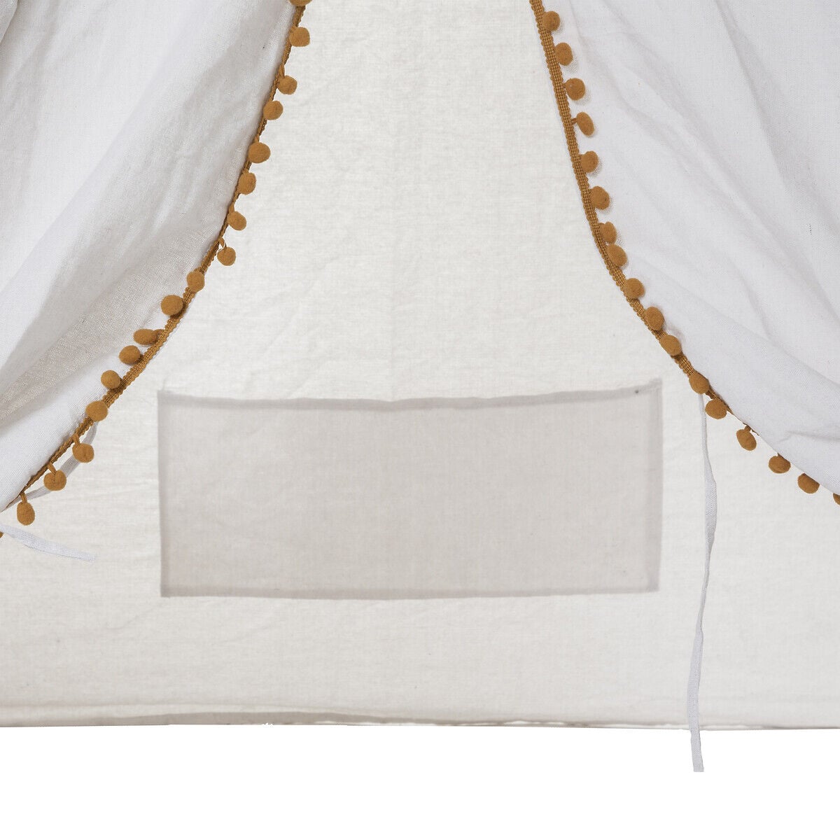 Tenda TIPI branca com pompons, , large