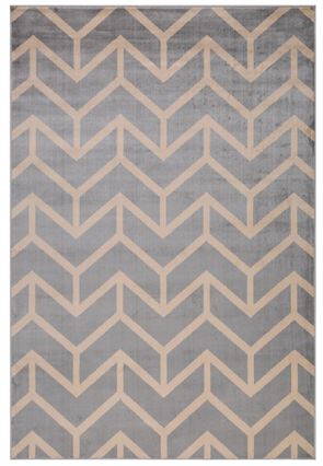 Tapete LENE cinza e bege 80x150cm, , large