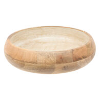 Ensaladera AVA blanca de madera mango 31cm