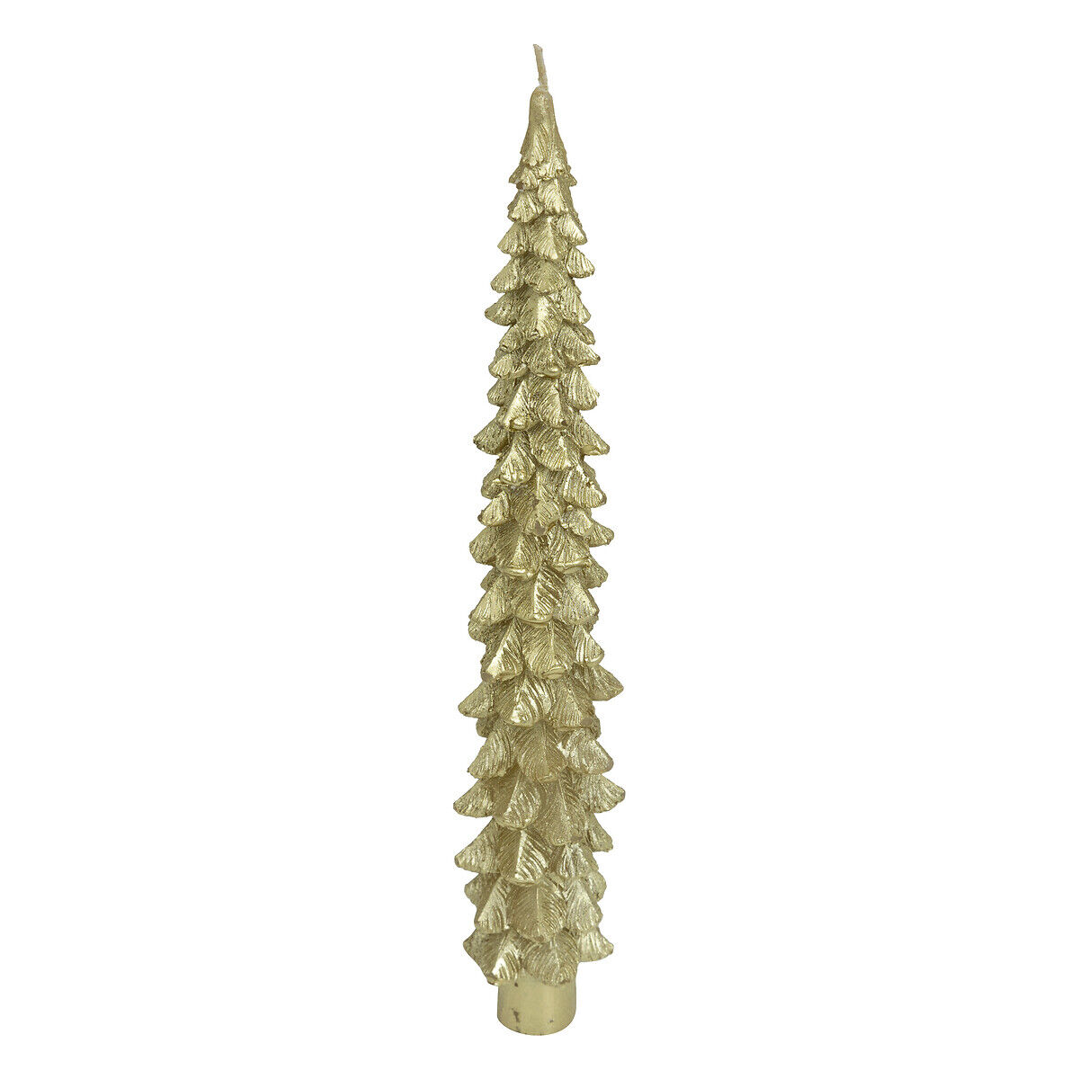 Set de 2 velas árbol de Navidad blancas 25cm , , large